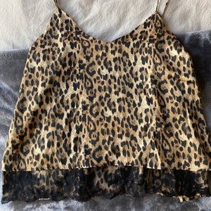Zara leopard camisole